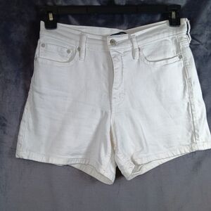 Calvin Klein Jeans White Denim Shorts Size 6